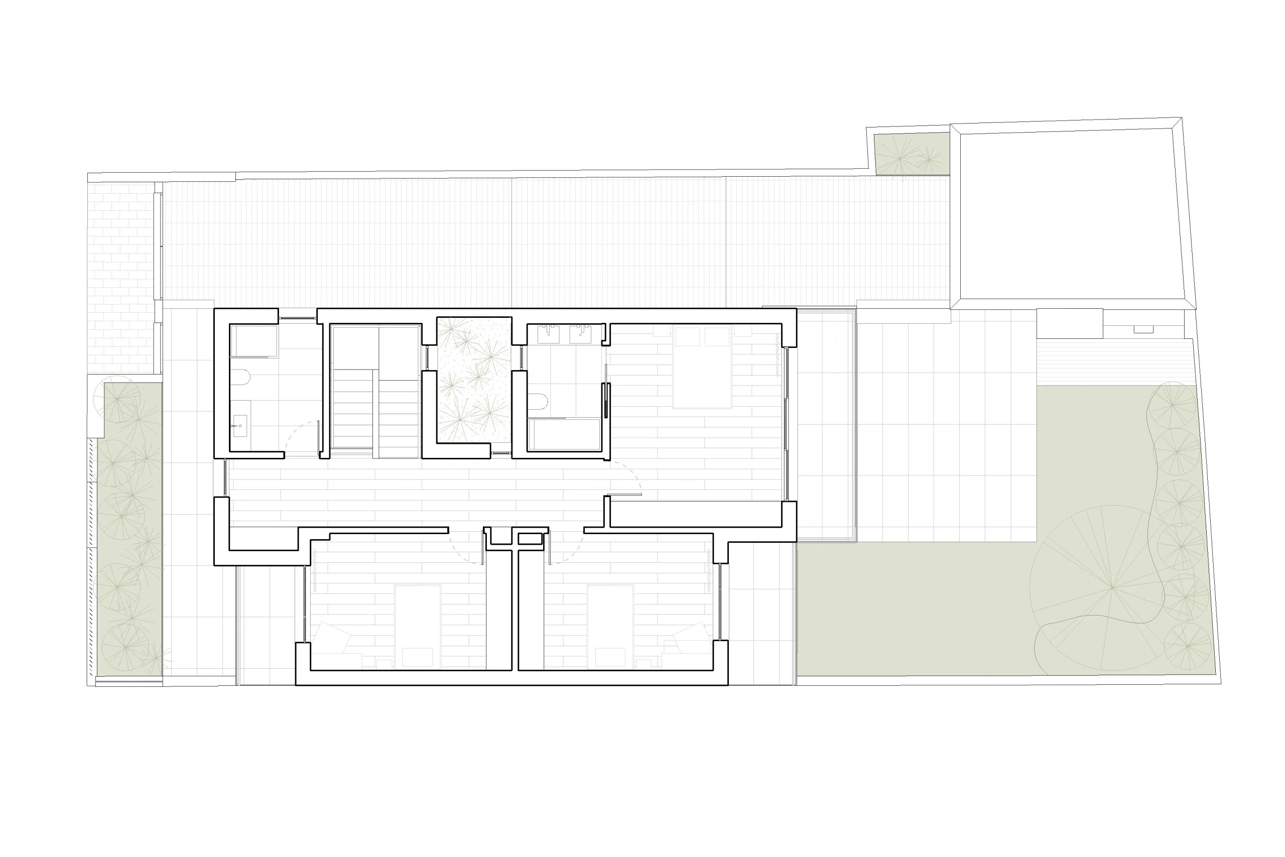 Planta 2 do projeto Moradia na Quinta da Peça